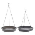 thumbnail image 3 of 2 comederos para pájaros en el exterior, bebedero para pájaros colgante, duradero, portátil, bandeja de alimentación para pájaros, para cacatúa, pinzó Gris, 3 of 9