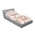 thumbnail image 2 of Ambesonne Vintage Fitted Sheet & Pillow Sham Set, Romantic Feminine Spring, Twin, Multicolor, 2 of 2