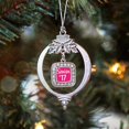 thumbnail image 2 of Square Fuchsia Senior '17 Classic Holiday Ornament, Christmas Tree - (Classic, Square Fuchsia Senior '17), 2 of 6