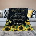 thumbnail image 4 of Best Friend Birthday Gifts for Women, Best Friend Blanket, Friendship Gifts for Women, Gift for Best Friend Women Bestie BFF Sister Christmas Throw Blanket 60"x50", 4 of 6
