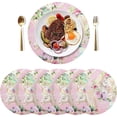 thumbnail image 3 of Coolnut Unicorn Princess Placemats for Dining Table, Heat-Resistant Round Place Mats, Anti-Skid Washable PVC Table Mats, 15.4" x 15.4" PVC Dinner Mats (4 Pack) Home Decor Gifts, 3 of 7