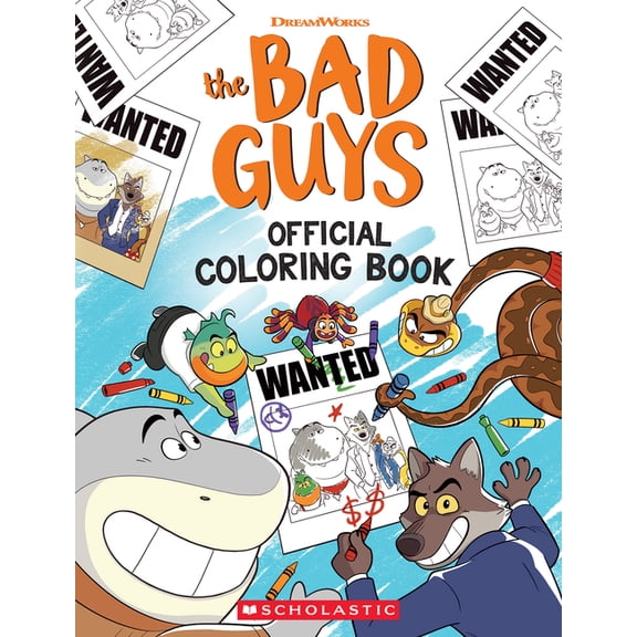 Bad Guys Bad Guys Coloring Book, (Paperback)