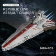 thumbnail image 4 of Mould King 21005 UCS Republic Attack Cruiser Model, Building Kit, Construction Toy Gift, 4 of 7