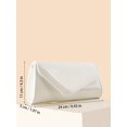 thumbnail image 6 of Women's Glossy Envelope Clutch Evening Bag, 6 of 8