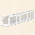 thumbnail image 3 of PawHut Tunnel pour Chat de 98 Pouces pour l'Extérieur avec Conception Combinable, Portes, Blanc, 3 of 10