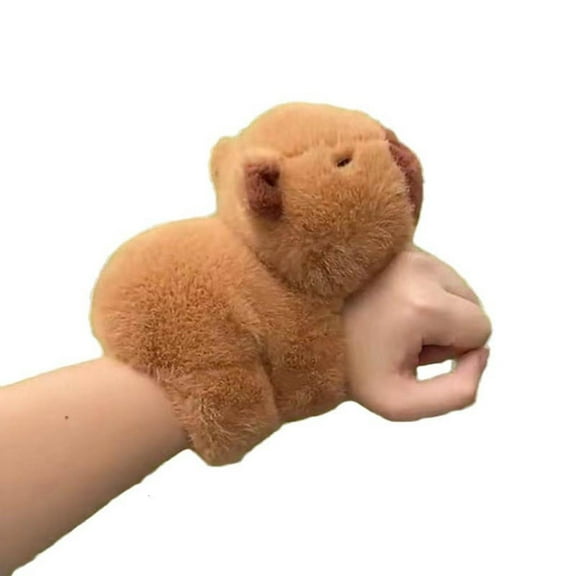 Yammee Adorable Capybara Plush Doll Soft Stuffed Animals Slap Bracelet Kid Collectors