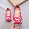 thumbnail image 1 of Zapatos de princesa de charol de piel poco profundos para niñas, zapatos pequeños de cuero con lazo de primavera y otoño, zapatos de suela blanda para niños de color caramelo, 1 of 6