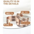 thumbnail image 4 of Wollet Solid Copper Magnetic Bracelets for Men Women, 4 of 7