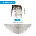 thumbnail image 2 of Uxcell Women's Belly Dance Hip Scarf with Sequins Triangle Wrap Skirts Waist Chain for Music Festival Costume Performance Black/Gold, 2 of 7