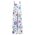 thumbnail image 4 of Fgvctg Easter Women's Jumpsuits Wide Leg Pant Holiday Bunny Print Overall Sleeveless Rompers Easter Eggs Spaghetti Straps Jumpsuit Loose Bib Overalls Spring Clothing With Pockets Purple L, 4 of 5