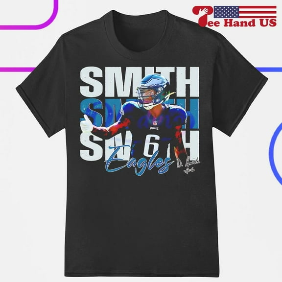 Devonta Smith 6 Philadelphia football players signature graphic shirt
