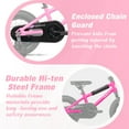 thumbnail image 5 of Glerc 12 inch Kids Bike for 1 2 3 4 Years Old Boys Girls Beiginner Toddlers Riders BMX Style Bicycle with Training Wheels Coaster Brake, Pink, 5 of 10