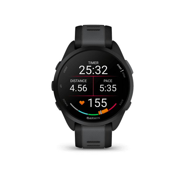 Garmin Forerunner 165 GPS Running Smartwatch in Black/Slate