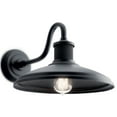 thumbnail image 4 of Kichler Allenbury 1 Light Textured Black Outdoor Wall Sconce with Clear Seeded Glass, 4 of 7
