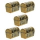 thumbnail image 5 of ColoMX Mini cofres del tesoro, caja del Tesoro pirata Vintage, accesorios para jugar, suministros para fiestas, 5 uds., 5 of 8