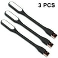thumbnail image 1 of Lot de 3 Mini Lampes à DEL USB, Lumière USB pour Clavier d'Ordinateur Portable, Lumière de Lecture Flexible, Lumière à DEL Alimentée par USB, Lumière Portable pour Ordinateur Portable USB Noir, 1 of 5