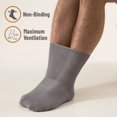 thumbnail image 4 of 6Pairs Comfortable and Supportive Diabetic Socks for Men Moisture wicking Fabric Non-binding Top business socks RU 25-28 2white2blac2gray|https://ae01.alicdn.com/kf/S8ba7ac359d2c4d87b52aefae42dca1faZ., 4 of 5
