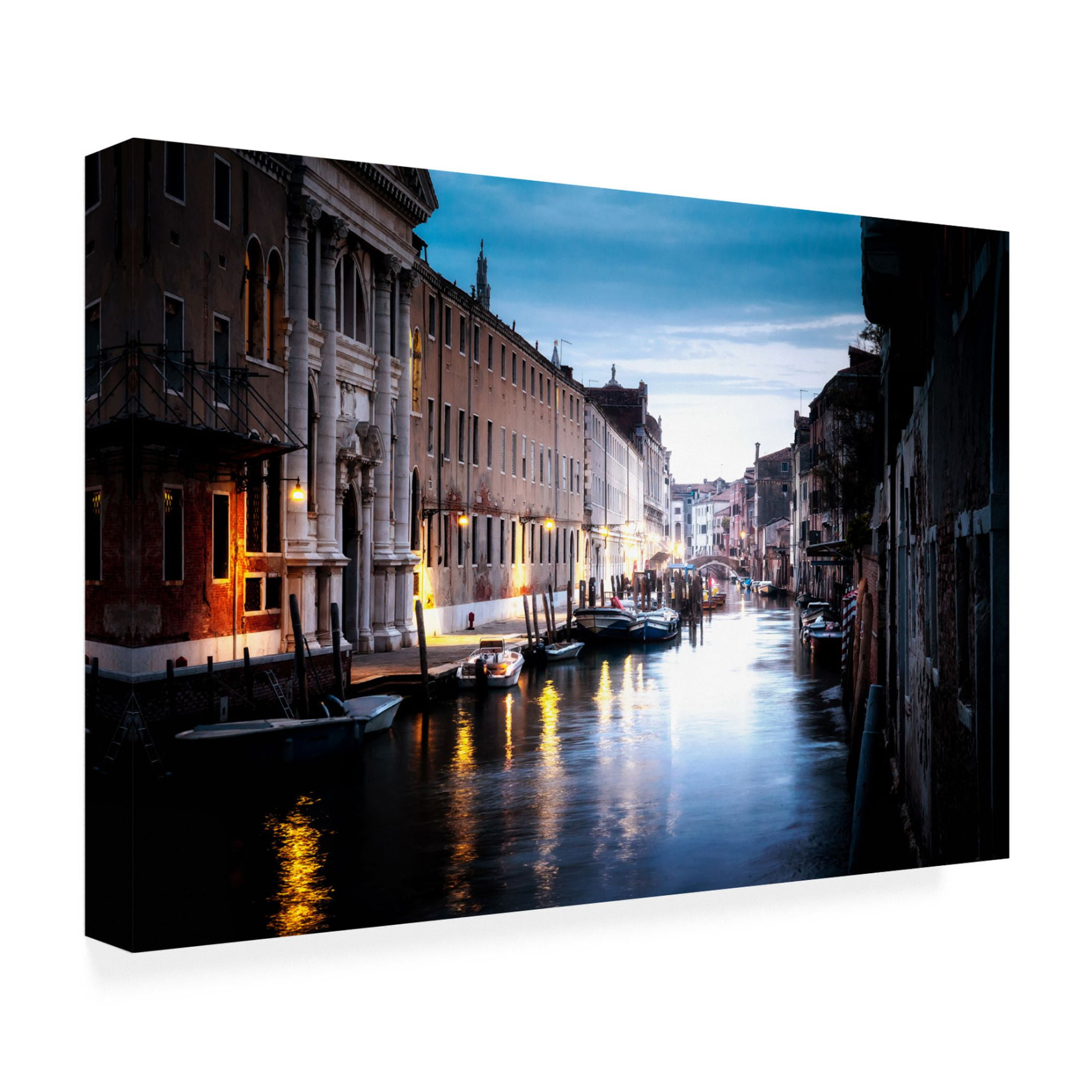 Trademark Fine Art Yoshikazu Endo Venice night Canvas Wall Art
