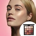 thumbnail image 5 of Juego de maquillaje de paleta de sombras de ojos, brillo mate, perla prensada, polvo de mezcla altamente pigmentado., 5 of 5