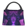 thumbnail image 1 of Easygdp Purple Starry Sky Antelope Bolsa de Almuerzo Insulada Reutilizable, Bolsa de Mano y Bandolera para Oficina, Trabajo, Viajes, 1 of 6
