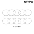 thumbnail image 3 of PIXNOR 1000 Pcs Élastiques Jetables pour Cheveux pour Enfants Coiffure (Blanc), 3 of 5