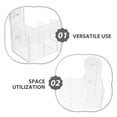 thumbnail image 3 of IDEANATEGRATE 2Ud Rack Organizador Para Puerta De Refrigerador Con Ventosas Y Acrílico Transparente, 3 of 8