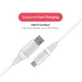 thumbnail image 3 of onn 6ft USB-C to USB-A Charging Cable, USB-IF Certified, White - Compatible with iPhone 16 Series, iPhone 15 Series, Samsung Galaxy, Note, Pixel Devices iPad Pro, & More, 3 of 6