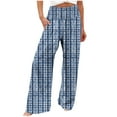 thumbnail image 3 of QATAINLAV Women's Boho Wide Leg Palazzo Pants Summer Casual Loose Comfy Linen Work Pants Trendy Floral Print Beach Pants Vacation Clothes Multicolor S Ropa de Verano Para Mujer, 3 of 6