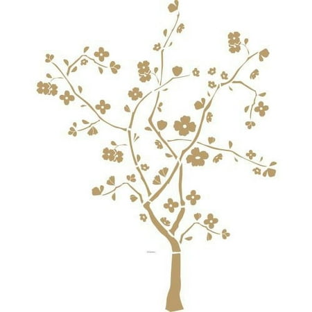 York Wallcoverings RMK1165GM RoomMates Cherry Blossom Peel & Stick Wall Decals