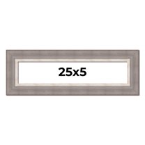 25x5 IN Frame Grey Real Wood Picture Frame Width 2.75 Inches | Interior Frame Depth 0.5 Inches |