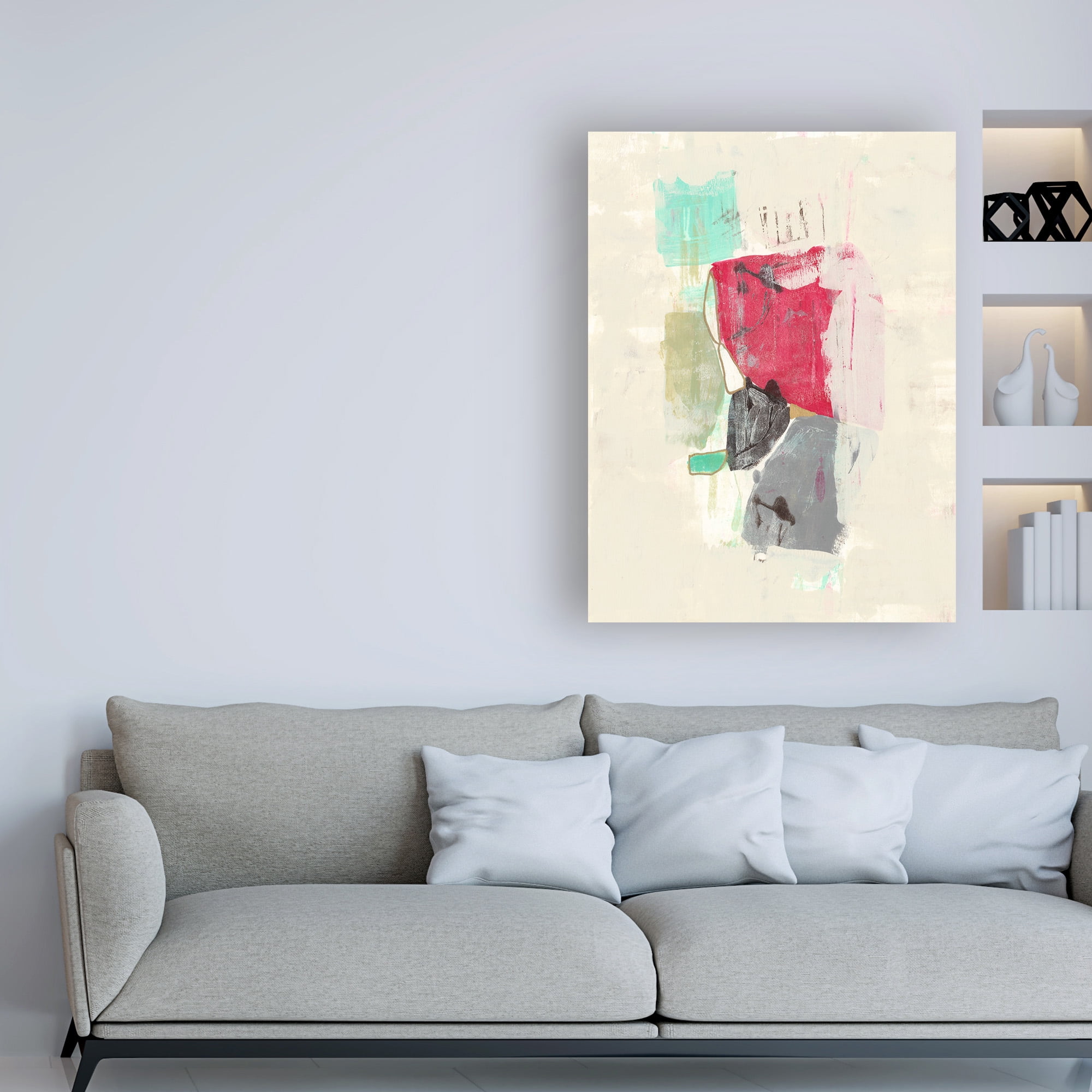Trademark Fine Art 'Mid Century Riff I' Canvas Art by Jennifer Goldberger