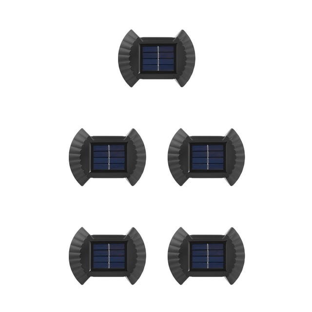 Yuarrent Lámpara de pared LED Luz solar a prueba de agua Iluminación de apagado automático Luz cálida Luz calida 5Conjunto