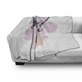 thumbnail image 3 of 17th Birthday Soft Flannel Fleece Throw Blanket, Abstract and Grunge Style Backdrop with 17 Themed Image, Cozy Plush for Indoor and Outdoor Use, 70" x 90", Lilac and Black, by Ambesonne, 3 of 6
