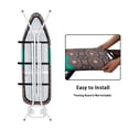 thumbnail image 5 of HELLHERO Iron Board Cover Breathable Replacement Elastic Edge 3 Fasteners Ironing Board Covers for Gifts, Hummingbirds Mandala Pattern, 5 of 5