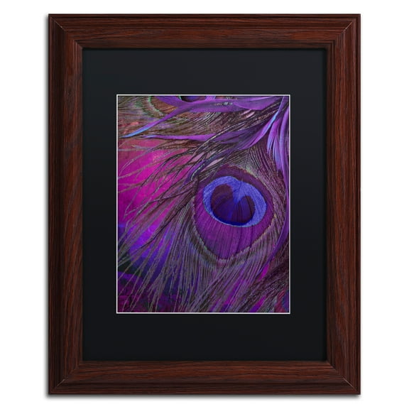 Trademark Fine Art 'Peacock Candy IV' Matted Framed Art by Color Bakery