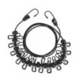 thumbnail image 1 of Unique Bargains 1 Pc Cuerda de Tender Duradera con Clips de Metal*12 y Bolas a Prueba de Viento*13 Línea de Secado con Pinzas Negra, 1 of 5