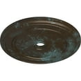 thumbnail image 3 of 41 1/8"OD x 4"ID x 2 1/8"P Classic Ceiling Medallion (Fits Canopies up to 5 1/2"), Hand-Painted Bronze Blue Patina, 3 of 6