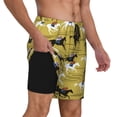 thumbnail image 2 of Balery Horsemen In Horseraces Mens Swim Trunks Swim Shorts for Men Quick Dry Inseam Beach Shorts with Compression Liner Pocket-X-Large, 2 of 9