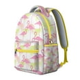 thumbnail image 2 of "Flamingo Travel Backpack - Waterproof & Lightweight School Bag for College Students, Spacious Bookbag with Laptop Sleeve, Trendy Gift for Teens & Adults", 2 of 6