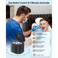 thumbnail image 4 of Limpiador de joyas BCOM, 46 kHz, ultrasónico, retenedor dental, negro, 4 of 9
