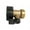 2PCS black, variant on (Clearance) Super Heavy Duty Garden Hose Shut Off Valve, 3/4 Inch Solid Brass Water Hose Shut-off Ball Valve Adapter Connector