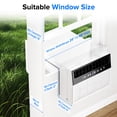 thumbnail image 6 of KISSAIR 10,000 BTU Window Air Conditioner with Remote, 115V U-Shape Window Air Conditioner Cools up to 450 Sq.ft with 6 Cooling & 3 Fan Modes, 6 of 9