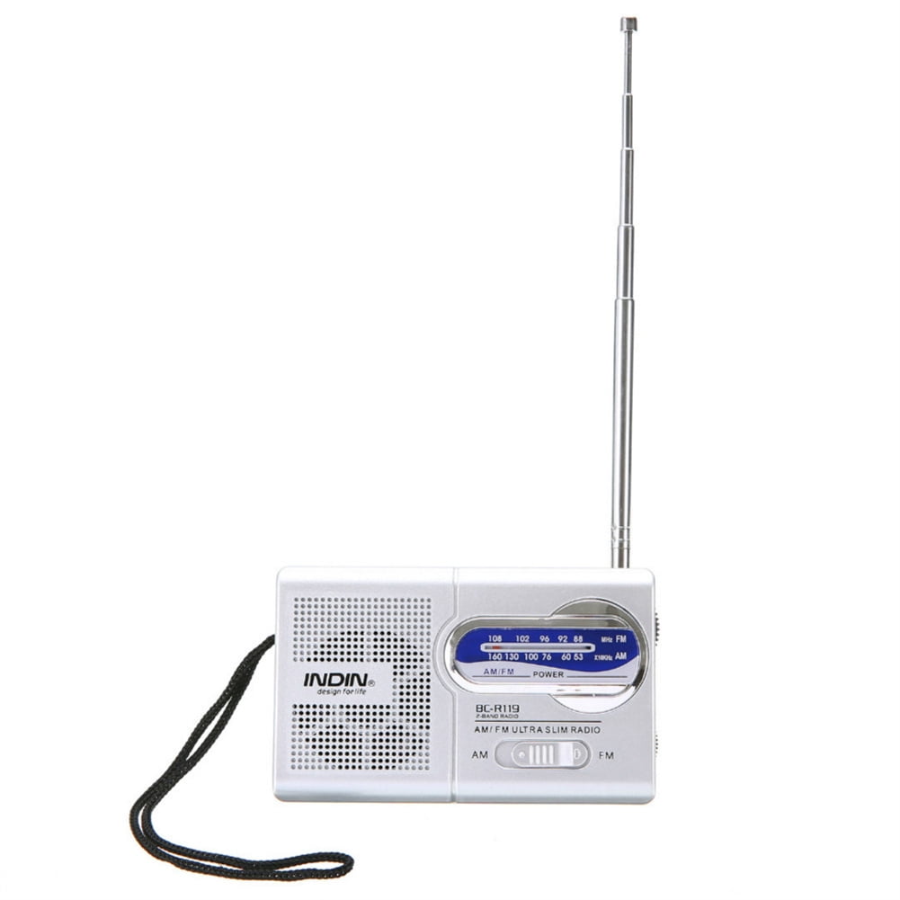 Kojooin BC-R119 AM/FM Battery Operated Portable Radio with Best Reception, Black