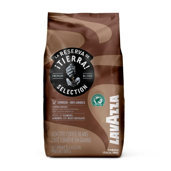 Lavazza La Reserva De ¡TIERRA! Selection Whole Bean Coffee, 100% Arabica, 2.2 lb Bag (Pack of 1)