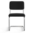 thumbnail image 2 of Pemberly Row Contemporary Fabric Side Chair (Set Of 2) in Black, 2 of 5