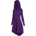thumbnail image 1 of Vestido gótico de mujer, ropa medieval, disfraz de Halloween, vestido renacentista con capucha para carnaval de Halloween, 1 of 5