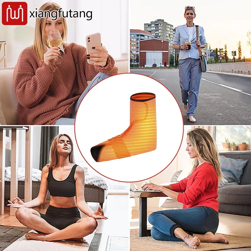 Electric foot vibration heating massager