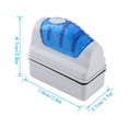 thumbnail image 2 of Greeniant Práctico cepillo flotante para acuario, tanque de peces, limpiador de algas de cristal, cepillo para limpieza de ventanas Herramientas de limpieza de acuarios Azul blanco S Greeniant JJ16415-01, 2 of 6