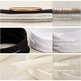 thumbnail image 4 of 27 Yards Grey Flat Drawstring Cord Replacement Double Layer Soft Drawstring Cotton Draw Cord for Garment Accessories, 4 of 9