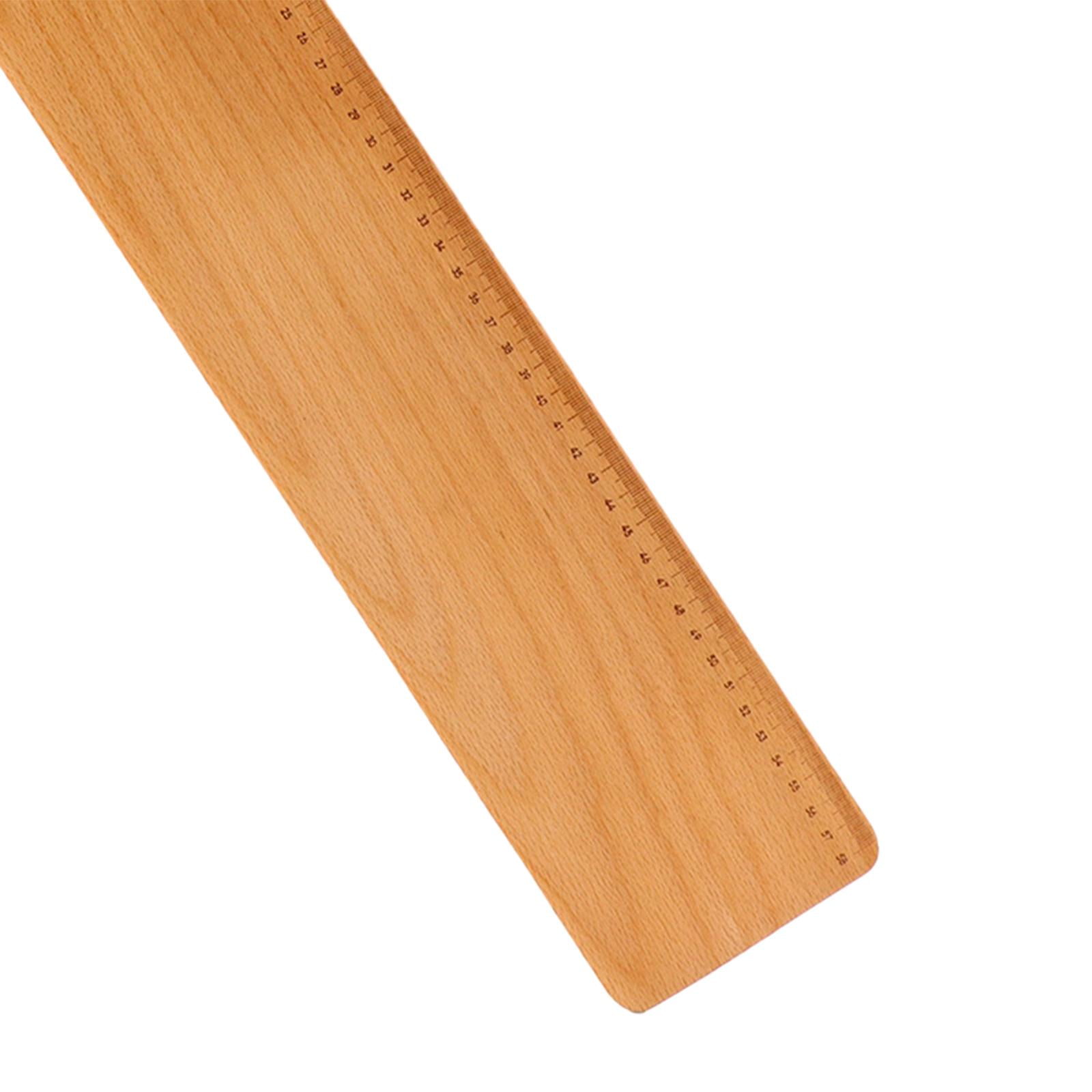Fiocias -Flip Board, Bread Serving Tray with Scale, Bakeware, Portable Wooden Flip Plate 58x12x0.5cm